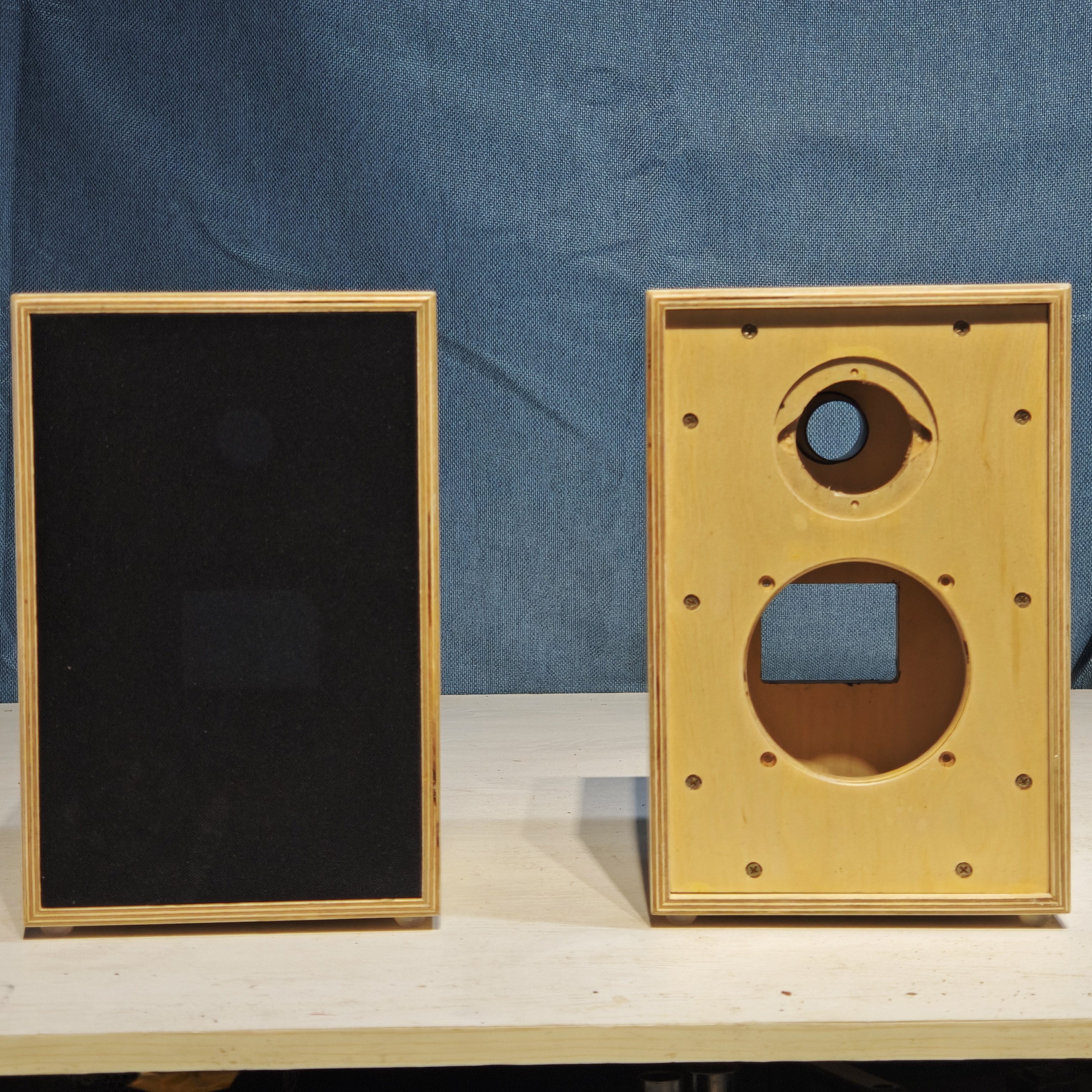 4寸6.5寸箱二分频箱体木箱子音箱定制实木音箱桦木海洋板音箱外壳