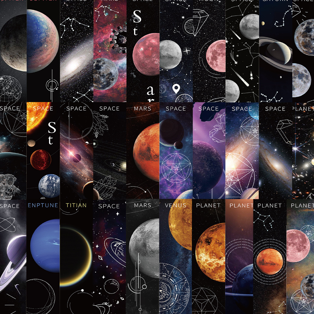 涂中鸦贴纸/立体贴纸30张太空