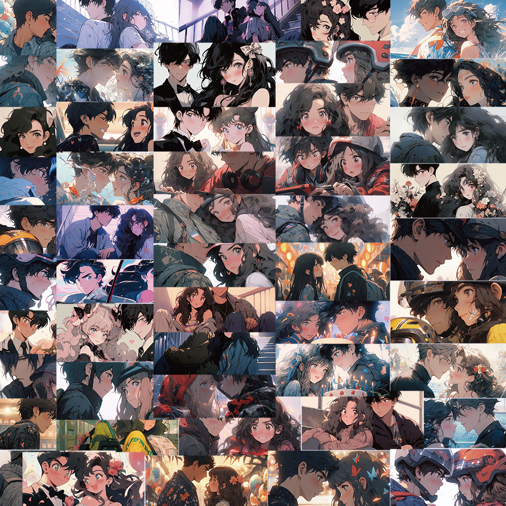 涂中鸦贴纸/立体贴纸50张动漫