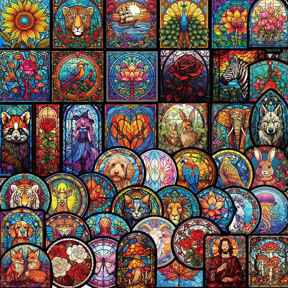 涂中鸦贴纸/立体贴纸50张卡通