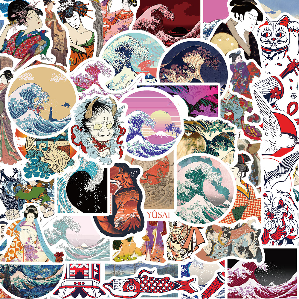 涂中鸦贴纸/立体贴纸50张日系