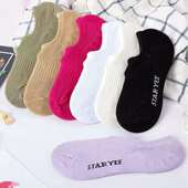 星尚绮新品 包邮 纯棉女士休闲船袜运动短袜透气防臭袜 5双