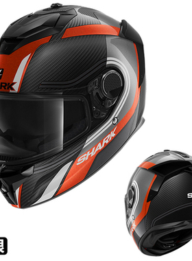 SHARK鲨鱼摩托车头盔SPARTAN GT四季男女骑行碳纤维全盔双镜片