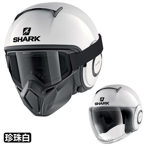 SHARK摩托车头盔摩托车四季复古