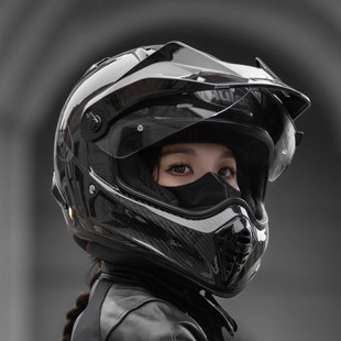 MULAN木兰陆游二代碳纤维ADV大头围越野拉力四季头盔男女同款