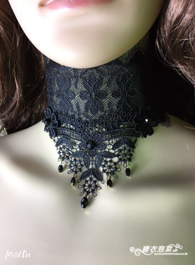 甲状腺短款欧美疤痕颈链假领子