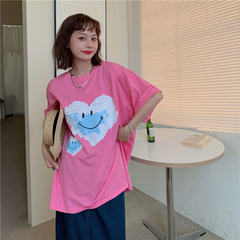 Real price ~ super fire CEC short sleeve summer loose fashion brand ins simple versatile T-shirt