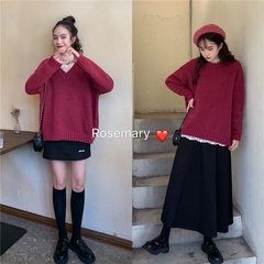 Real price ~ autumn new Korean versatile sweater + Lace Top