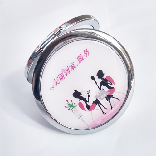 彩妆漫画款式化妆镜小天使MK包美丽到家放大镜玫丽