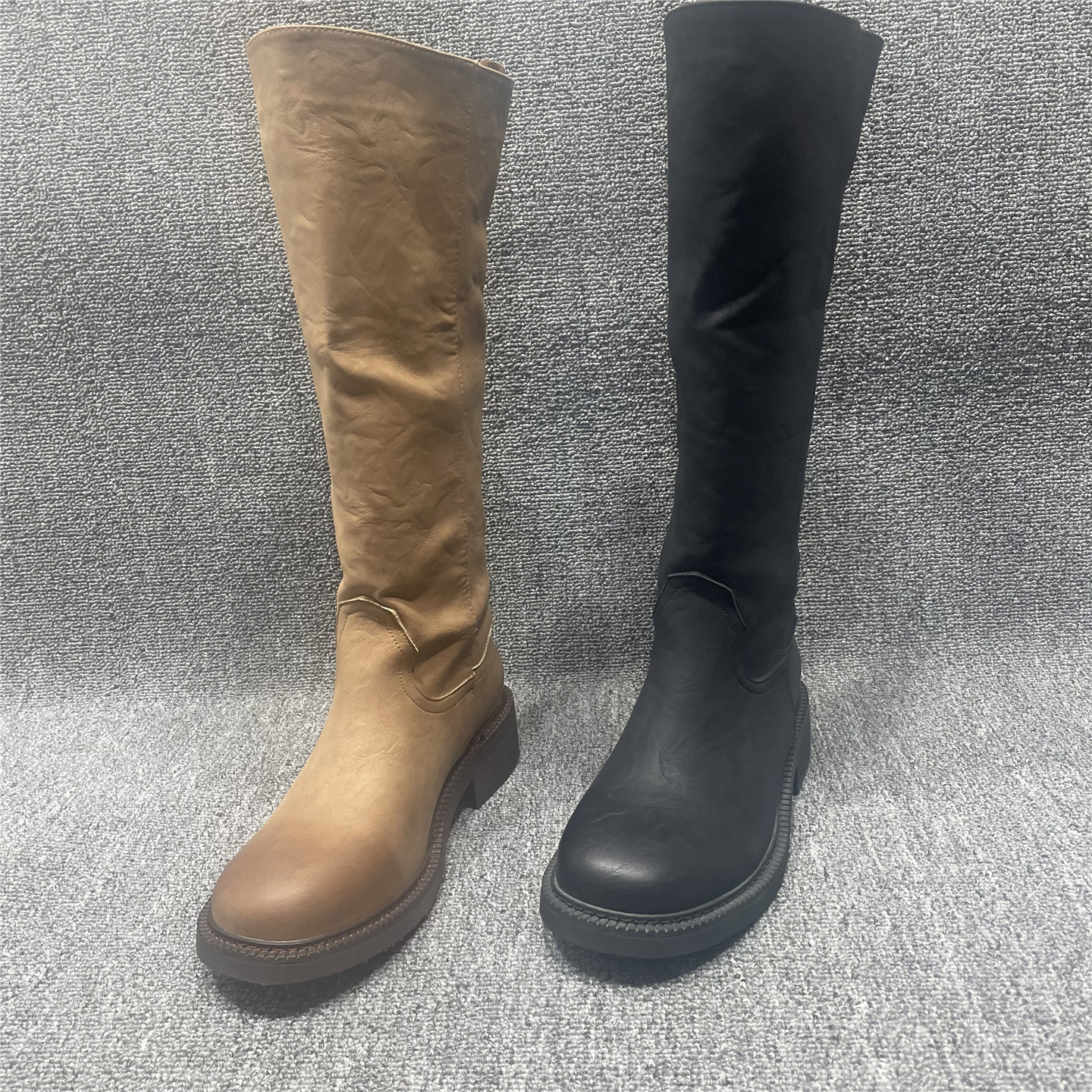 断码处理长筒靴女不过膝