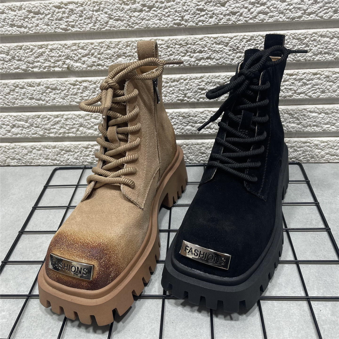 断码处理真皮爆款马丁靴女