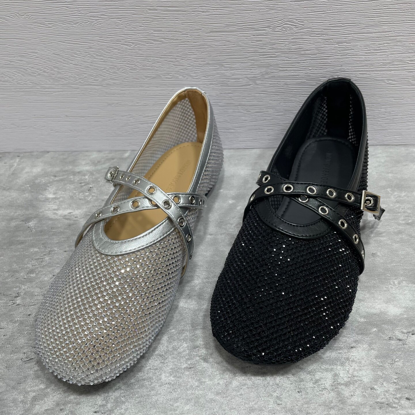 断码处理法式水钻网纱透气玛丽珍鞋女2026春夏新款软底凉鞋女单鞋