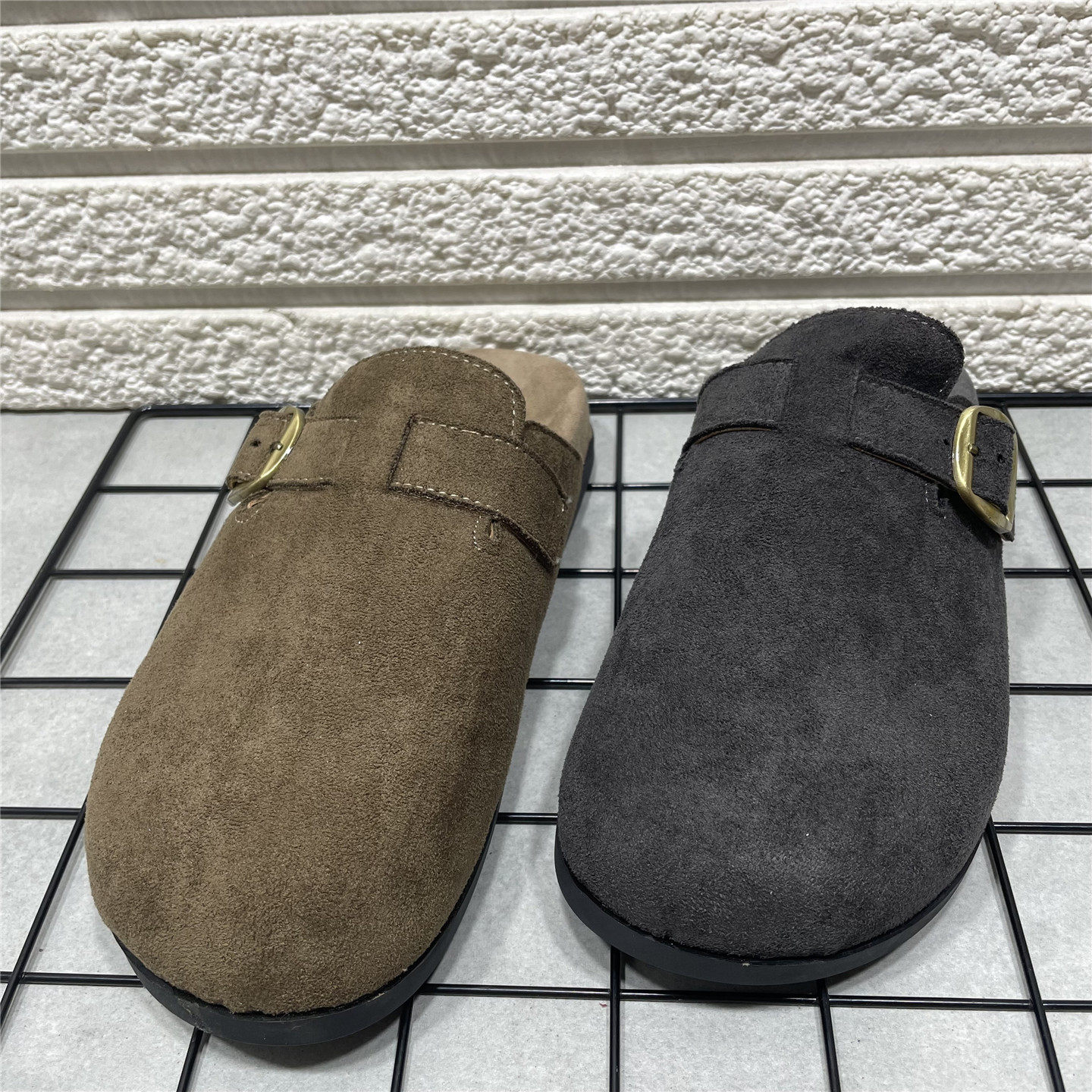 断码处理勃肯鞋女春秋新款外穿包头半拖鞋一脚蹬懒人休闲单鞋