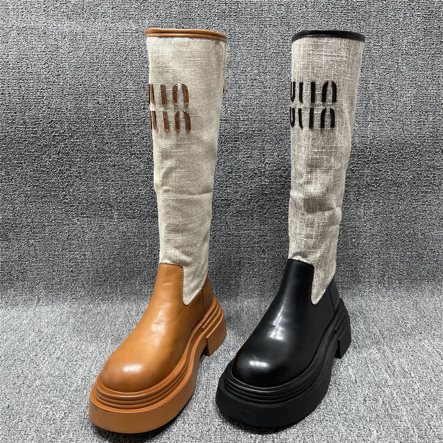 高筒长靴增高显瘦长筒靴女