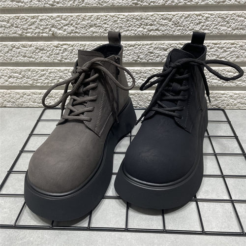 加绒勃肯鞋增高切尔西短靴女