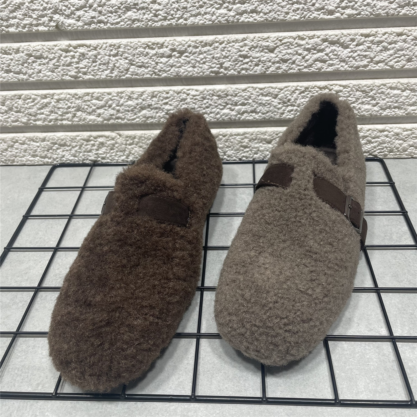 加绒豆豆鞋保暖舒适玛丽珍女鞋