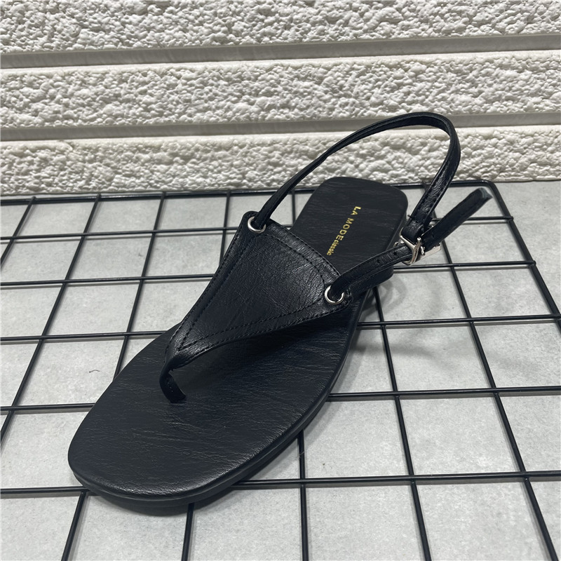 平底圆头罗马鞋休闲凉鞋女