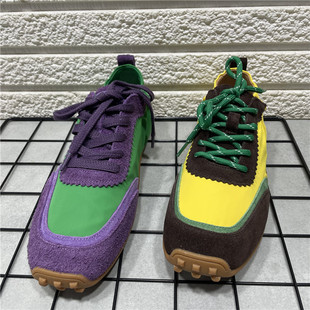 女轻便防滑软底小众复古休闲运动阿甘鞋 断码 处理真皮芭蕾风德训鞋