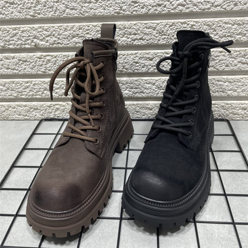 断码处理英伦炸街甜酷马丁靴女