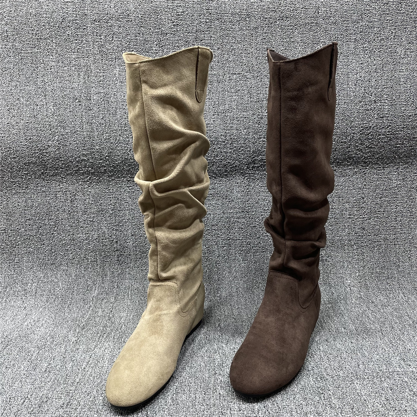 断码处理内增高长靴女靴冬季