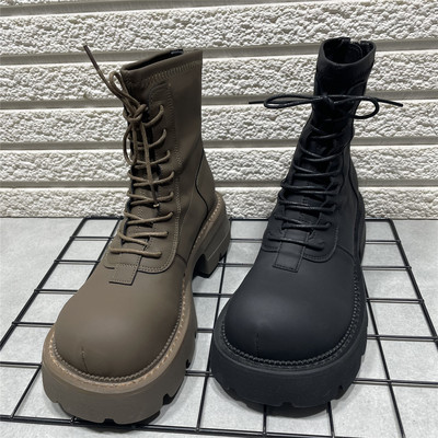 断码处理网红英伦风马丁靴女