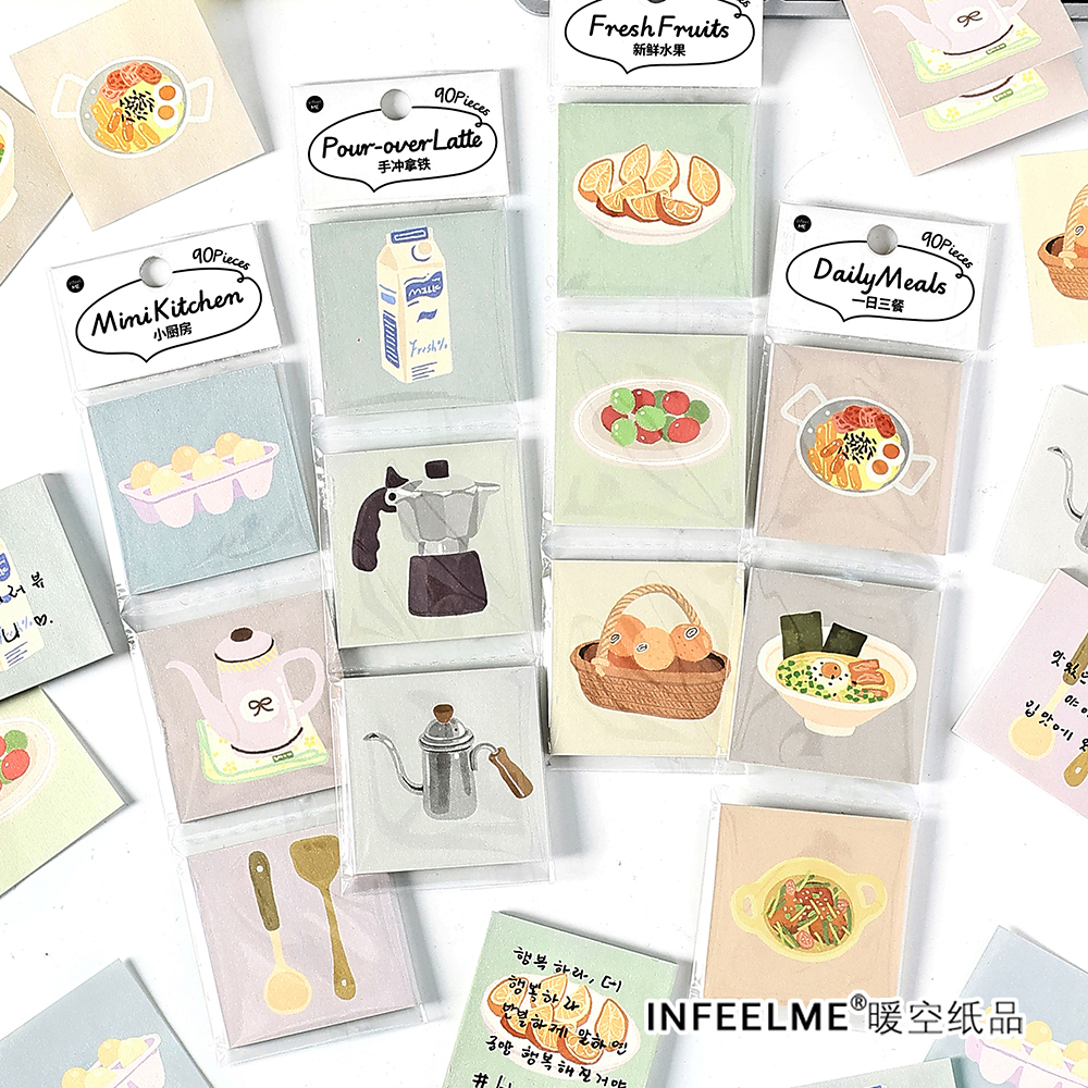 Infeel.Me便签早安晚安食物插画