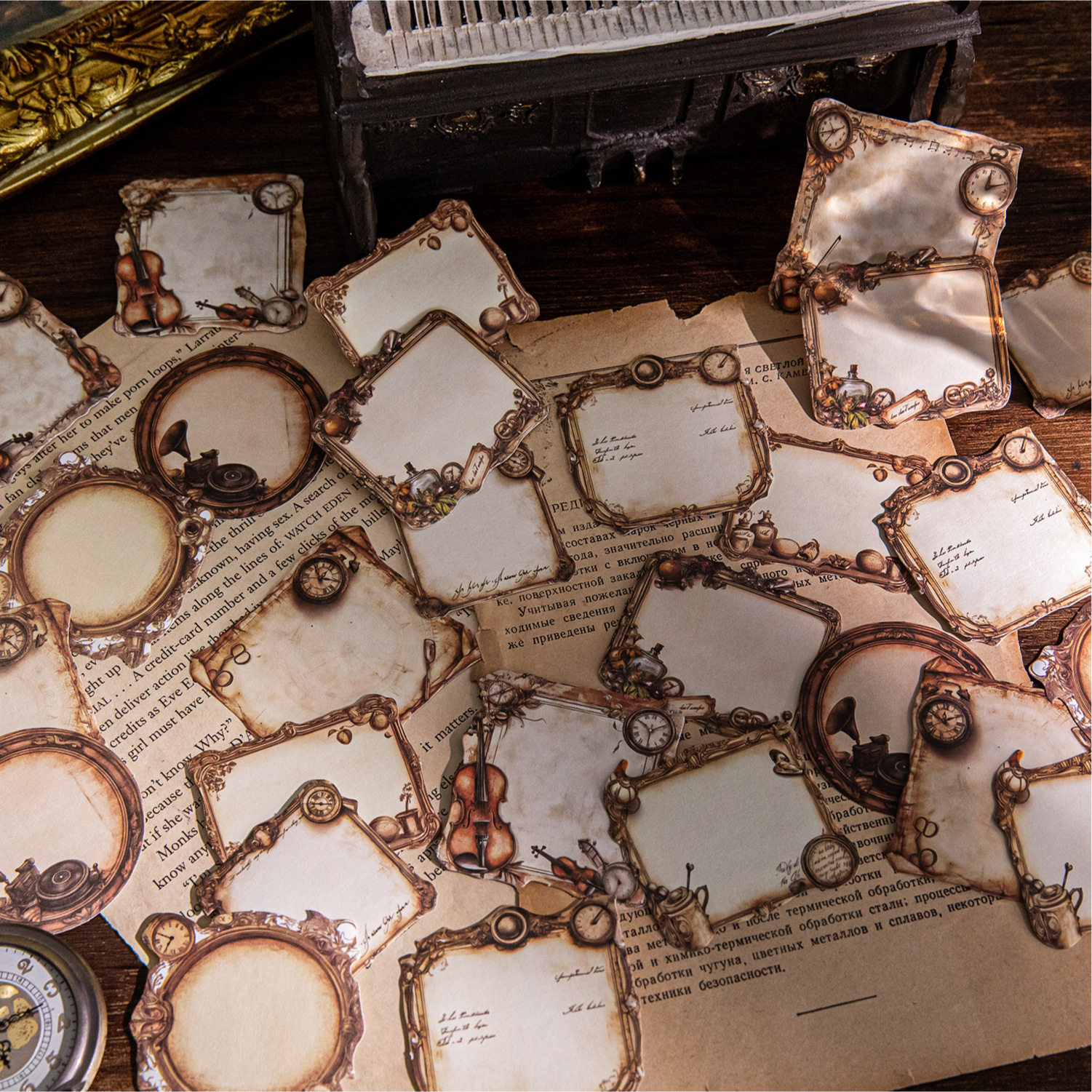 复古标签贴纸便签贴糖诗可书写素材包基础百搭文艺边框手帐装饰,文具电教/文化用品/商务用品,不干胶标签,淘宝优惠券,粉丝福利购,淘宝优惠卷