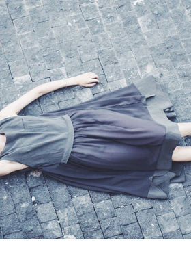 The That This | 独立设计 | 质感深灰立体剪裁连衣裙 | may yon