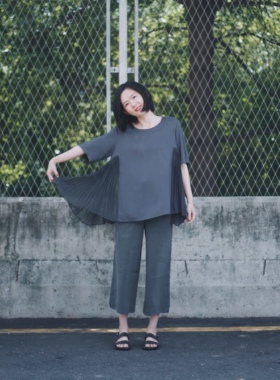 The That This | 意大利人棉 乔其纱 | 风琴百褶娃娃衫 | may yon