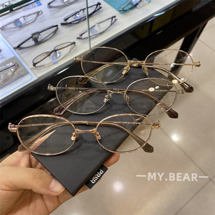 2025秋冬新品西太同款椭圆书呆子眼镜框复古文艺加厚雕刻镜圈眼镜