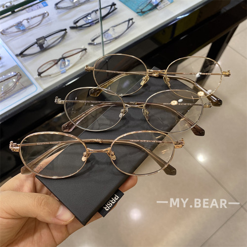 2025秋冬新品西太同款椭圆书呆子眼镜框复古文艺加厚雕刻镜圈眼镜 - 封面