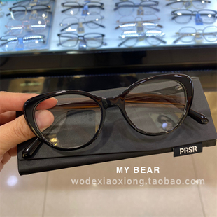 板材黑框猫眼美式 百搭可配度数眼镜架 粗边框素颜眼镜框方圆脸个性