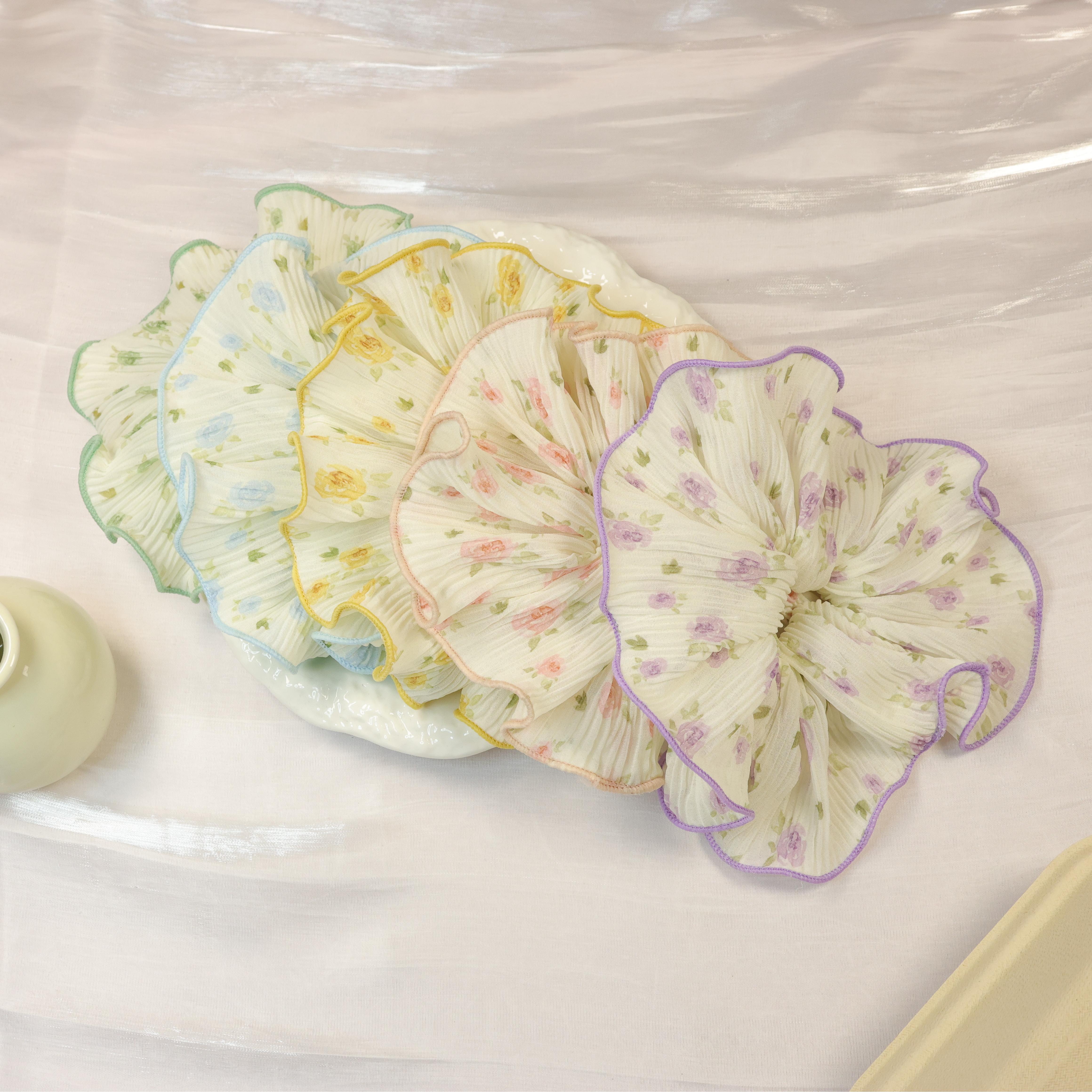 韩版新款小清新碎花发圈