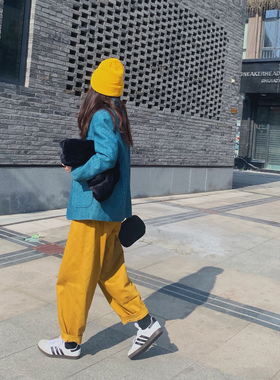 无限好穿 推荐 休闲慵懒日系chic百搭廓形工装裤哈伦裤相扑裤