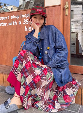 都市单宁美学 日本进口牛仔靛蓝甜酷时髦老钱100%亚麻高级感西服