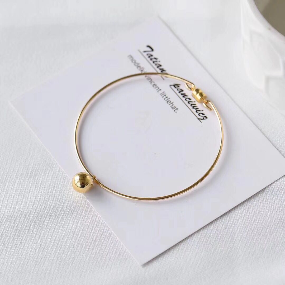 百搭风包金细款情人节礼物手环