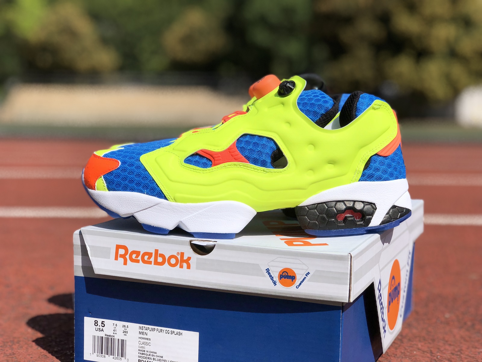 Reebok Instapump Fury OG Splash 锐步水滴充气气垫男跑鞋BD1539