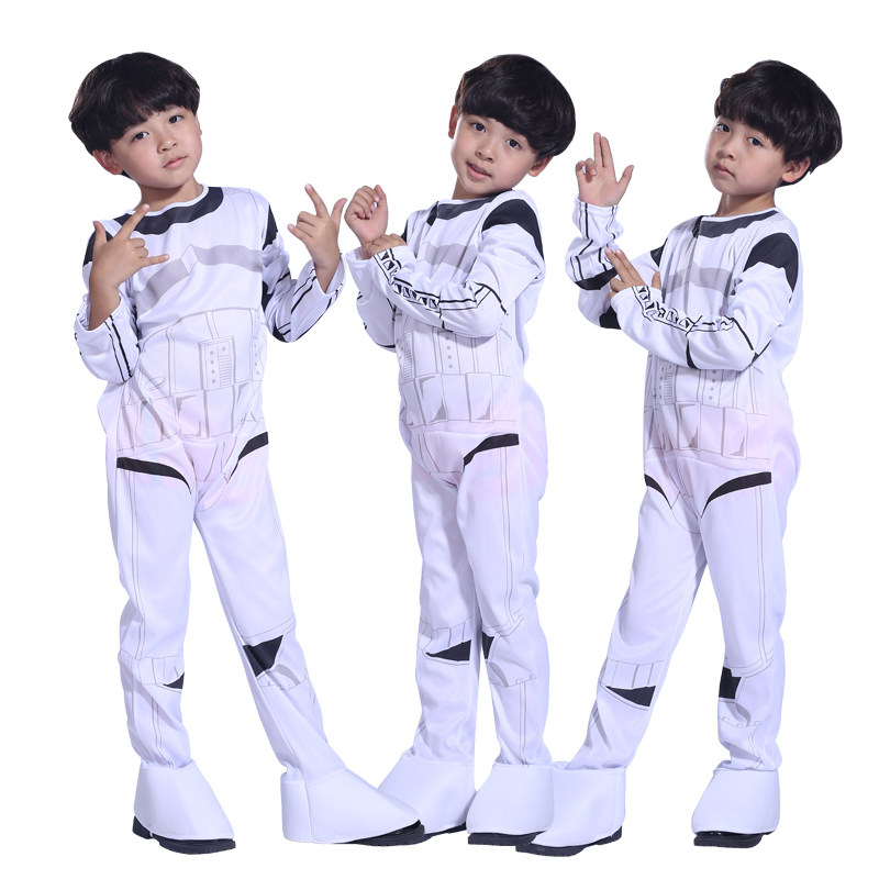 包邮万圣节cosplay白兵小战士衣服星球大战克隆兵表演服装演出服