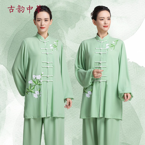 古韵中华女春秋爽滑太极服