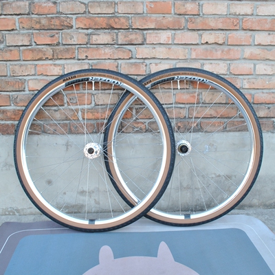 轱辘哥650b/700c银瓜车轮组koozer gr25车圈+450花鼓+dt变径辐条