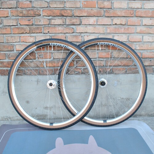 轱辘哥650b/700c银瓜车轮组koozer gr25车圈+450花鼓+dt变径辐条