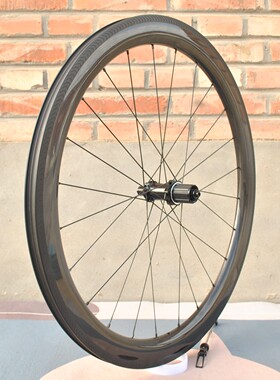 轱辘哥公路圈刹碳纤维单后轮38/50框高棘轮花鼓偏心圈wing20扁条