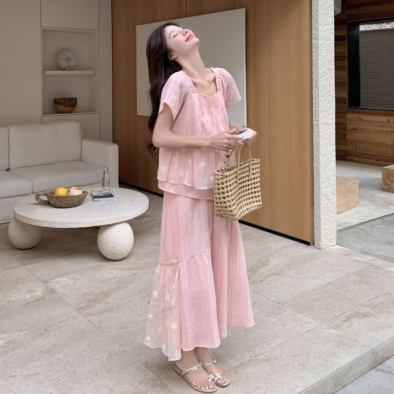 【新款】26夏季绝美粉色气质套装2B130--8167-P160-K268,女装套装/套裙,浙宝296A