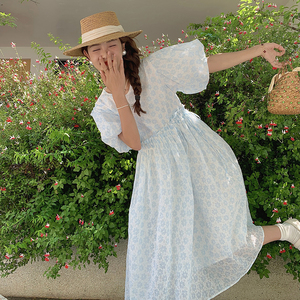 现货新款20223夏装新款夏装甜美减龄连衣裙女2223