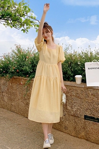 【新款现货】2023年夏装新款奶黄奶黄温柔风连衣裙23826P120K178图片