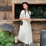 【新款现货】2023年夏装新款泡泡肌理连衣裙女减龄23825P120K178，女装连衣裙，浙宝296A