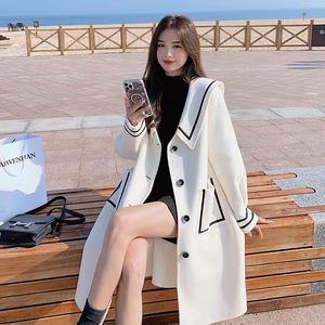 大货已出！2023春装新款毛呢外套女2140,流行趋势分析西装搭配方式图片