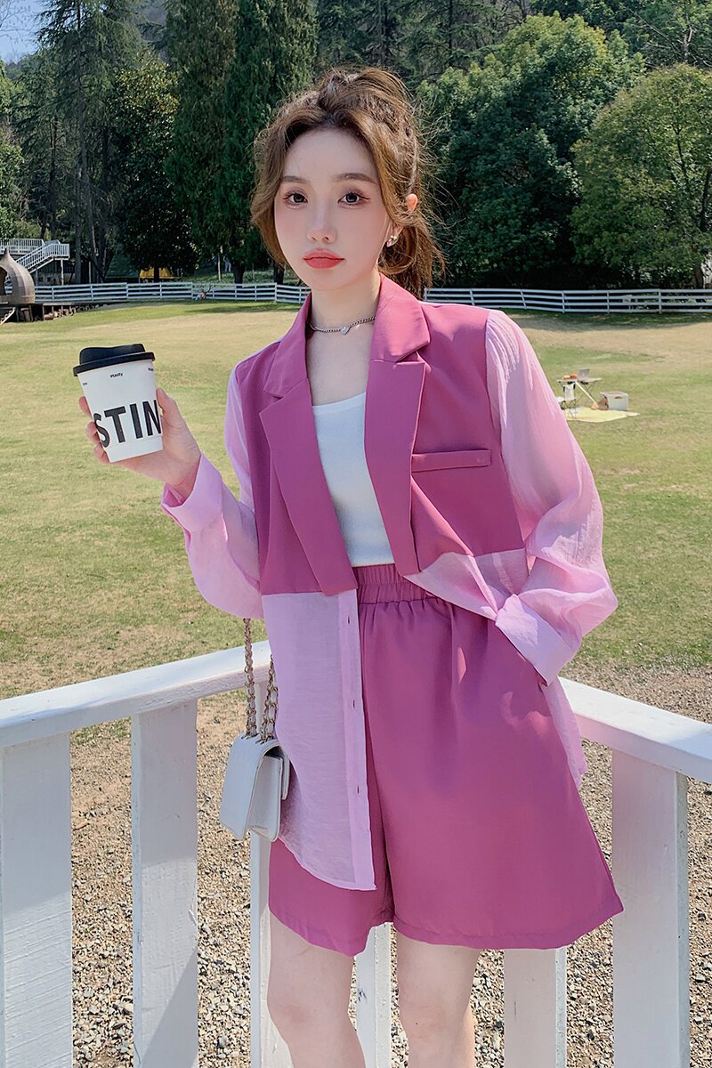 【新款现货】2023新款夏装防晒服套装23813P125K178,女装套装/套裙,浙宝296A
