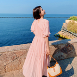 【新款现货】2023年夏装新款减龄粉嫩仙气连衣裙23829P125K178，女装连衣裙，浙宝296A