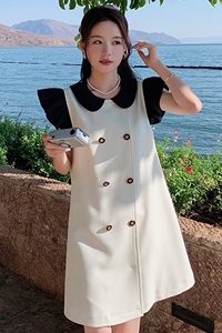 【新款现货】2023年夏装新款撞色小香风连衣裙23820P120K178图片